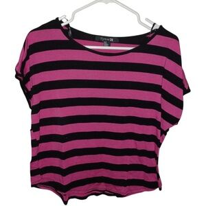 forever 21 pink stripe top